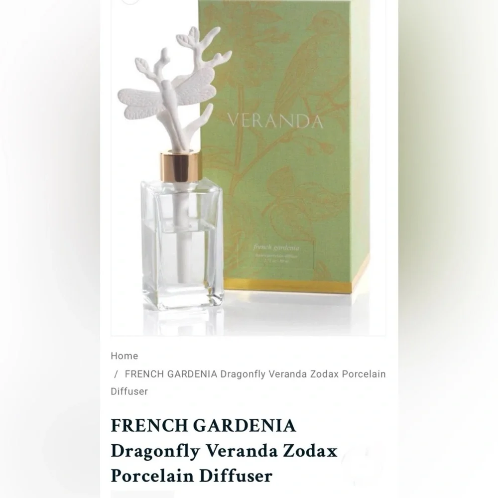 Veranda Porcelain Dragonfly Diffuser by Zodax